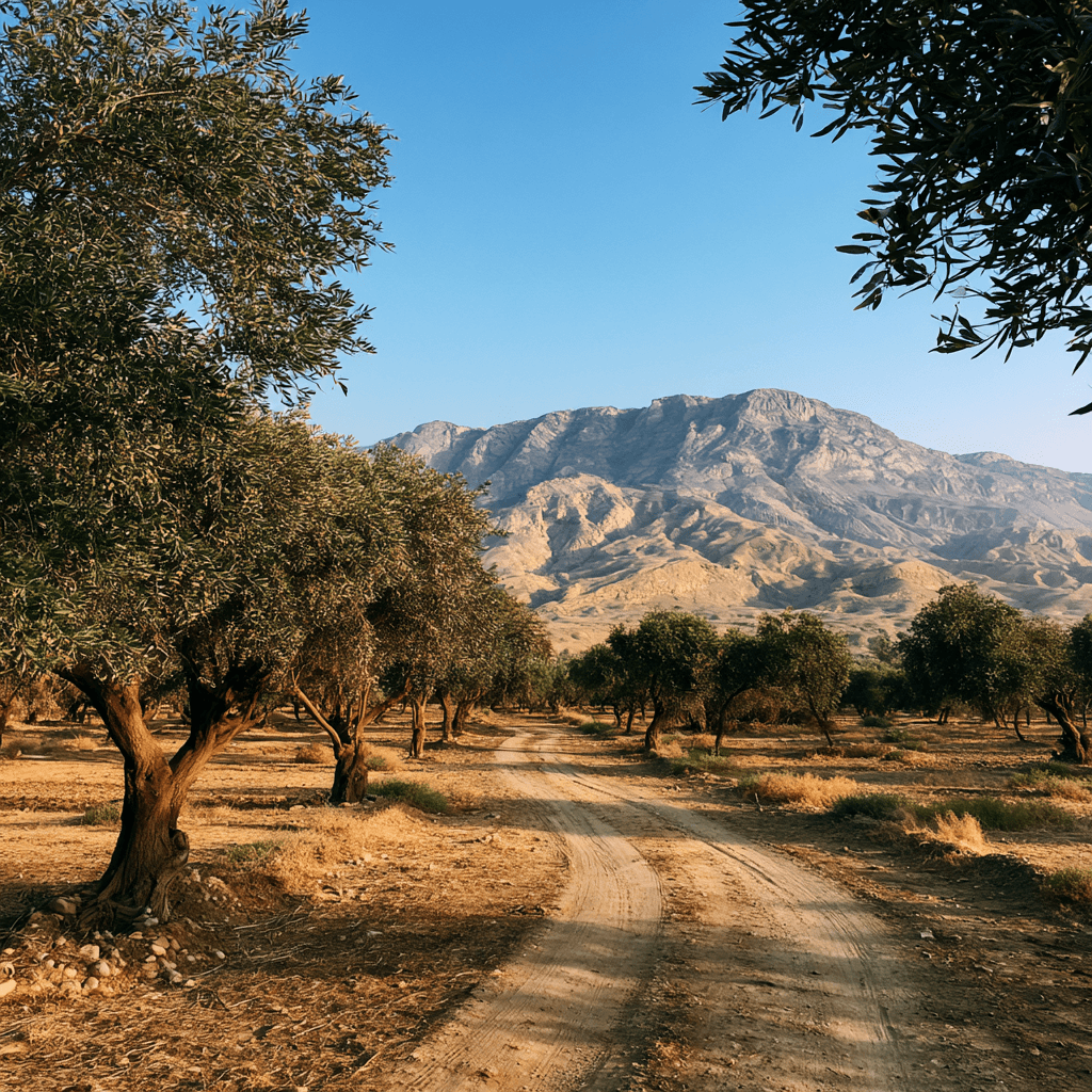 Pakistan olive belt in Balochistan - Loralai, Mastung, Killa Saifullah orchards near Quetta