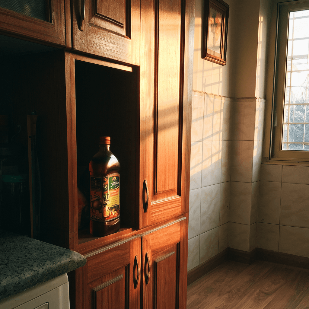Correct olive oil storage Quetta - interior cabinet protects from sub-zero winter cold